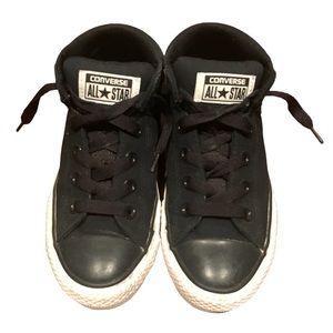 Converse Chuck Taylor All Star Axel Mid Black Sneakers Shoes Junior Size 3